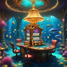 Visual permainan slot online dengan tema neon dan elemen futuristik
